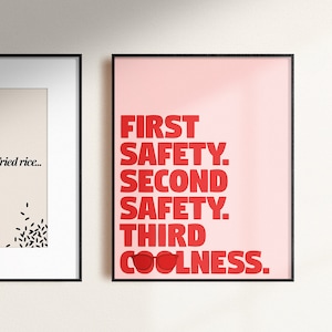 BTS Poster: First safety, BTS Jungkook Quote Art Print, K-pop Digital Wall Art, 방탄소년단, Digital Download