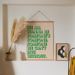 Monsta X Poster: Someone's someone Art Print, Monsta X Lyric Poster, K-pop Digital Wall Art, Digital Download