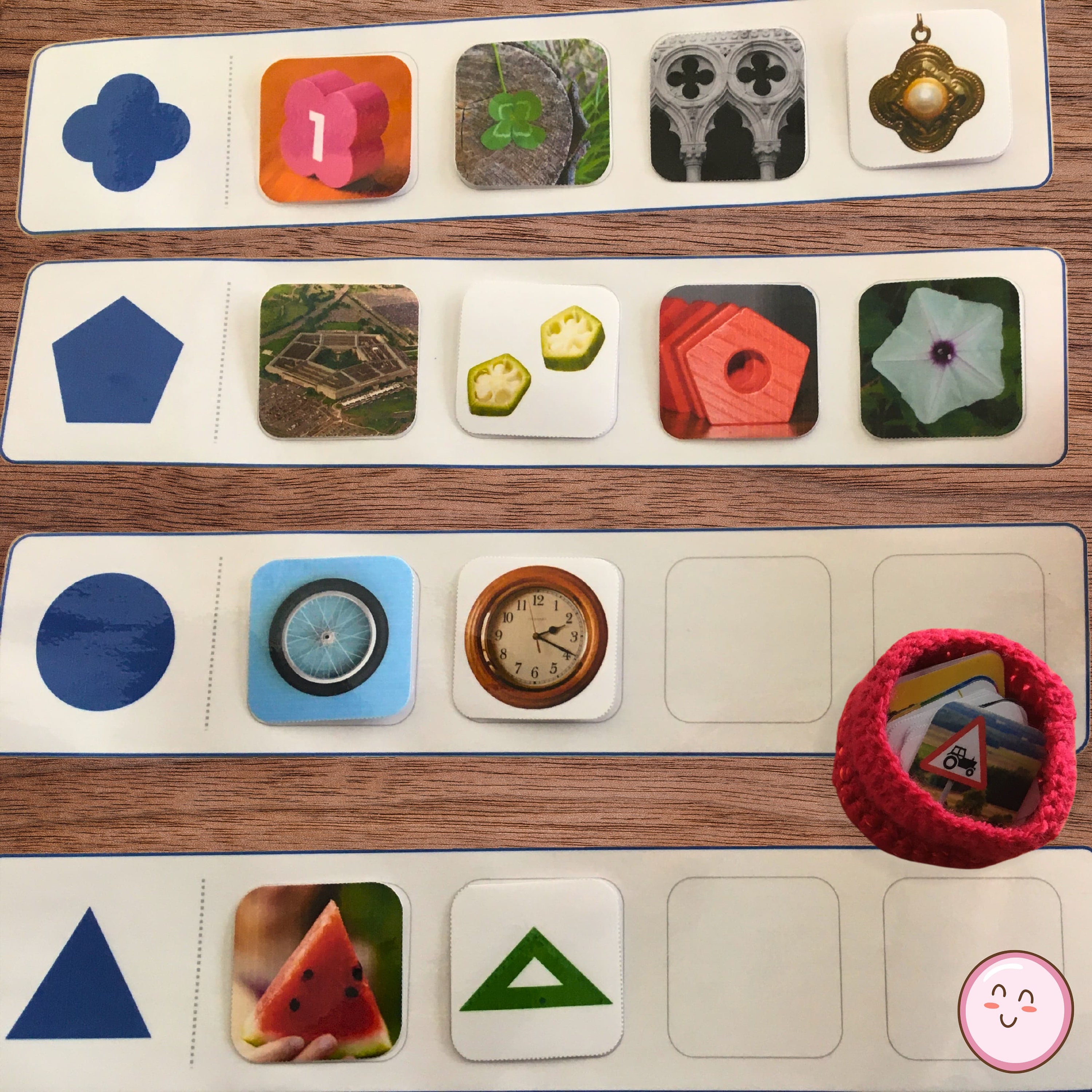 Shapes in Real Life, Photo Matching, Real Photos, Montessori Metal ...