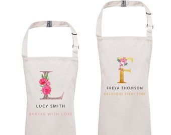 15 colors Blush Linen shabby chic girls apron Ready to ship custom girl apron personalized girl apron