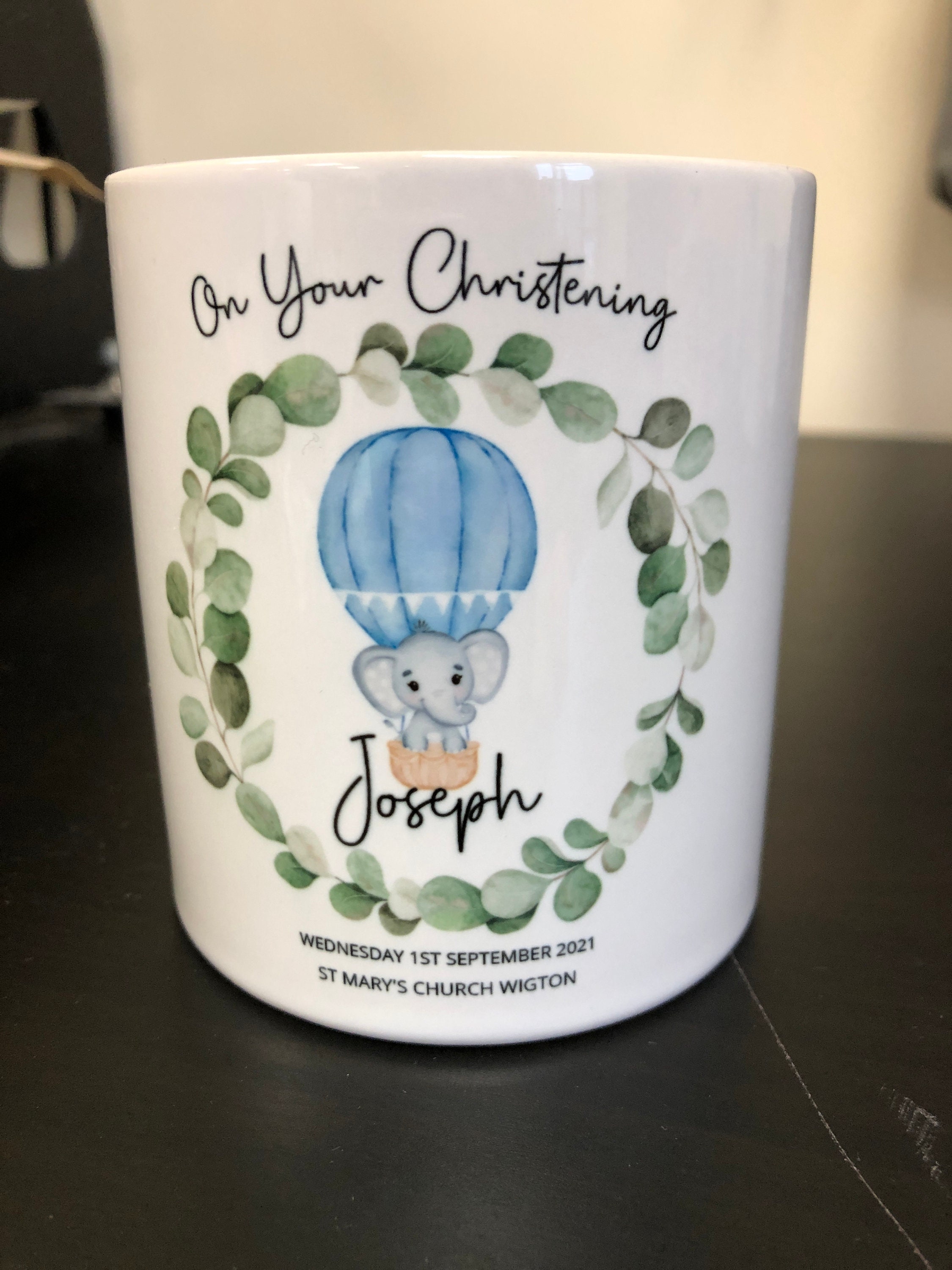 Personalised Christening Money Box Custom Christening Gift Etsy UK