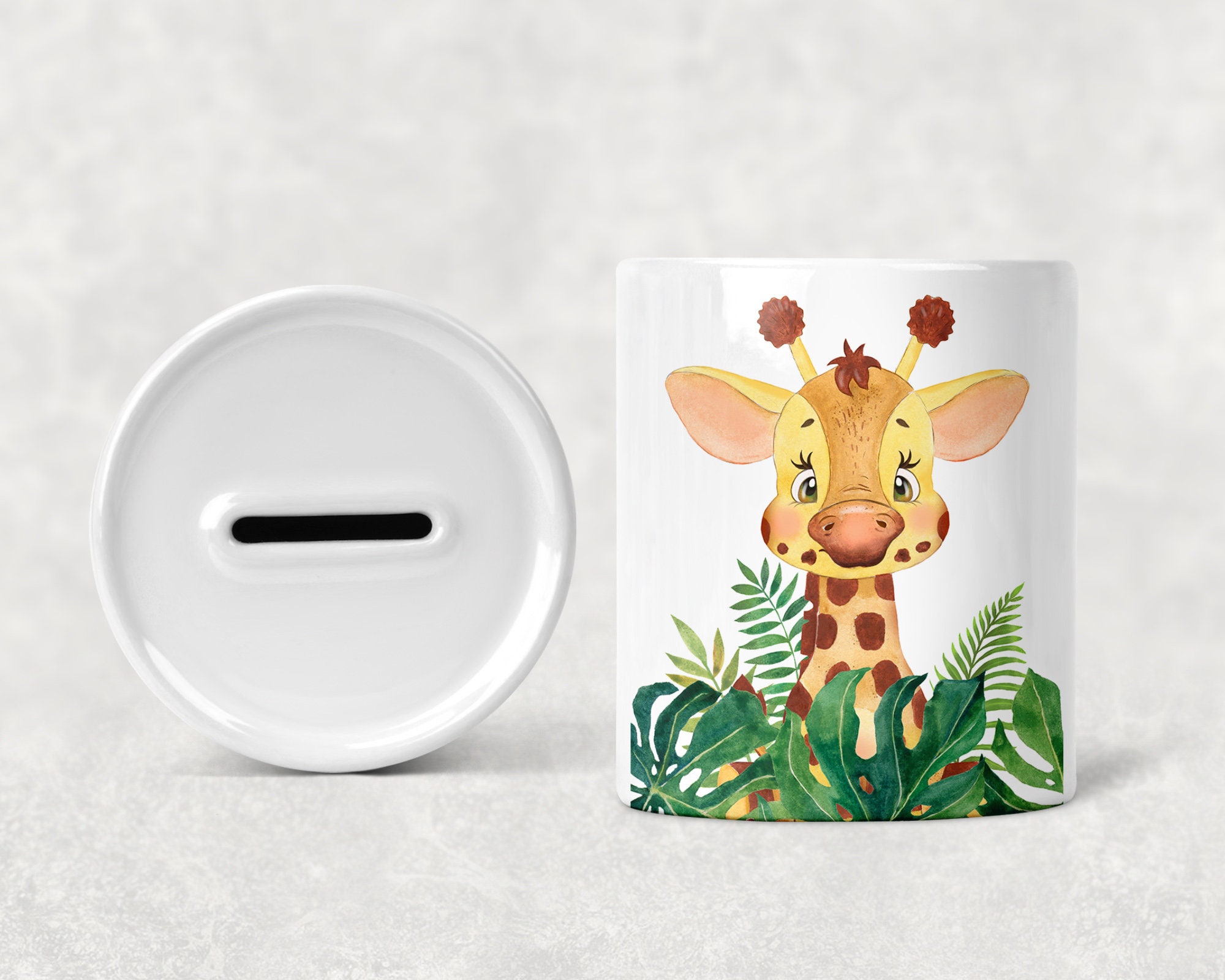 Personalised Children's Giraffe Money Box Ceramic Money Etsy