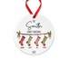 Personalised Family Christmas Ornament, Hanging Stockings, Custom Bauble, Family Gift Decor, First Family Christmas Decoration, Names, 2022 