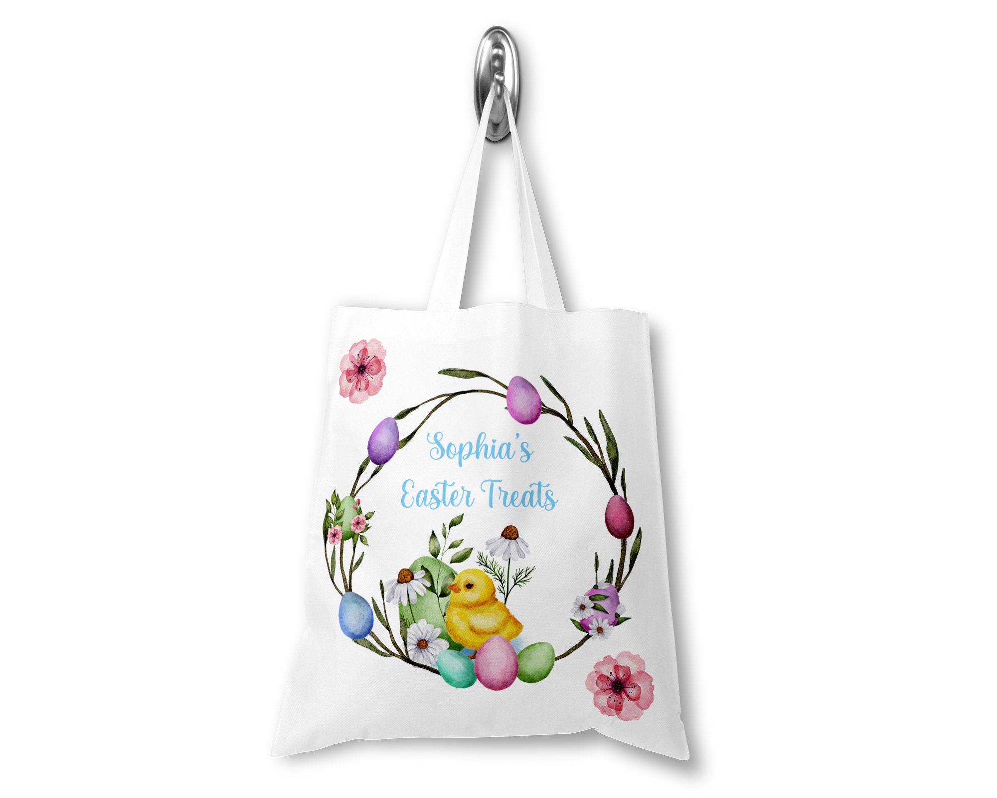 Personalised Easter Tote Bag Easter Bunny Bag Easter Egg Etsy UK