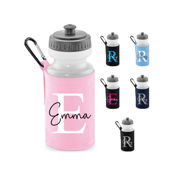 Personalised Kids Water Bottle - Custom Initial & Name - Perfect Back-to-School Gift for Boys and Girls, Nursery Drink Bottle, Gym Bottle