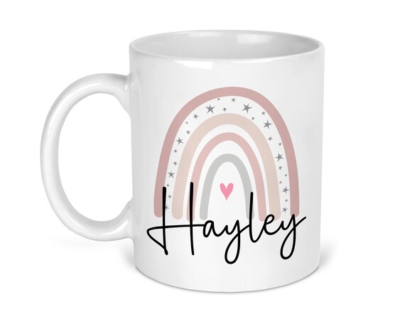 Taza Infantil Personalizada Con Nombre Y Unicornios - Regalo Original Para Niños, Cumpleaños O Vuelta Al Cole