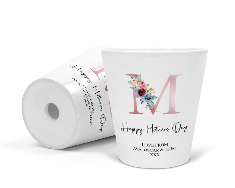 Personalised Mother's Day Flower Pot Custom Mother's image 1