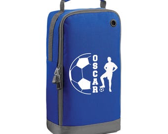 Personalised Football Boot Bag for Kids | Boy or Girl Player Design | PE, School, Football, Birthday or Christmas Gift