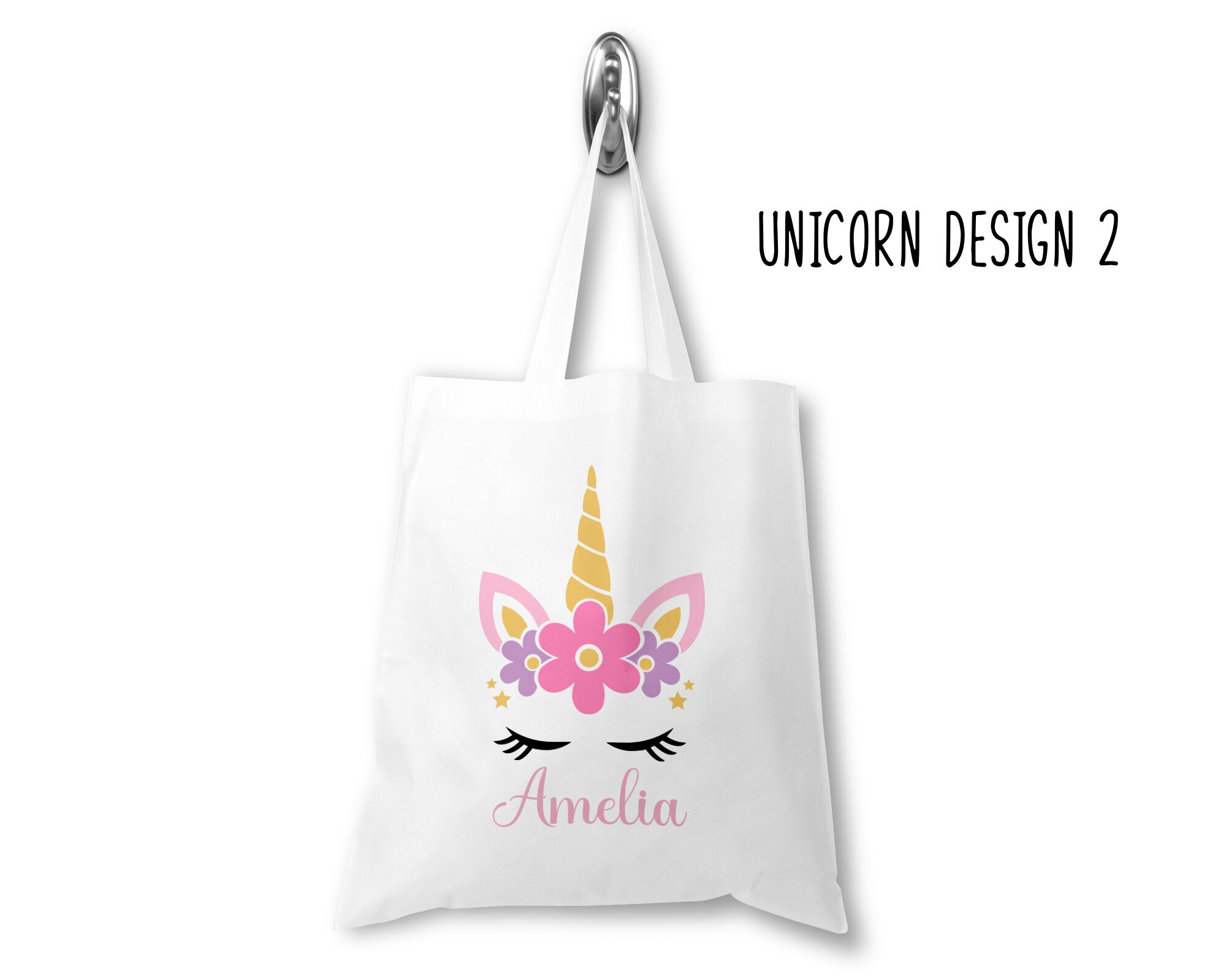 Personalised Unicorn Tote Bag Unicorn Gift Bag for Girl | Etsy