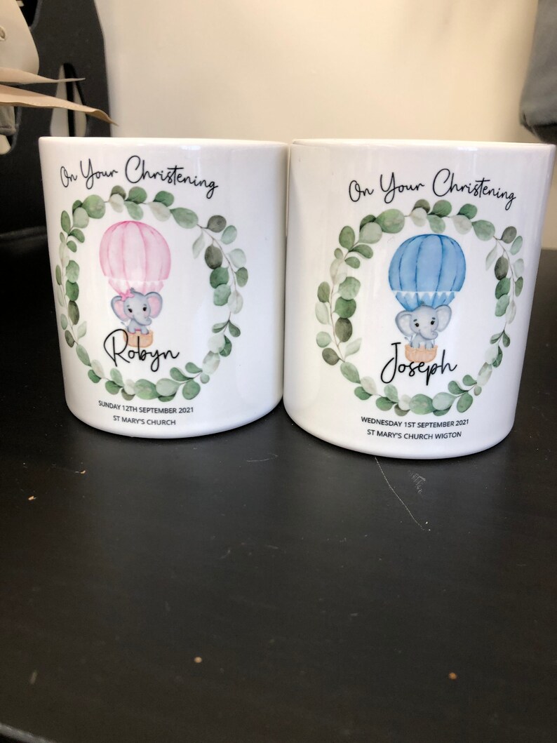 Personalised Christening Money Box Custom Christening Gift Etsy UK