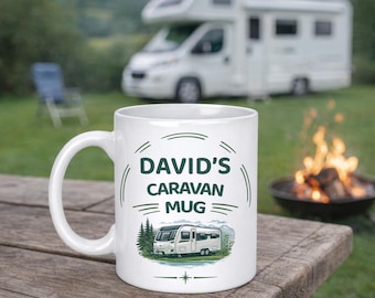 Personalised Caravan Mug with Name
