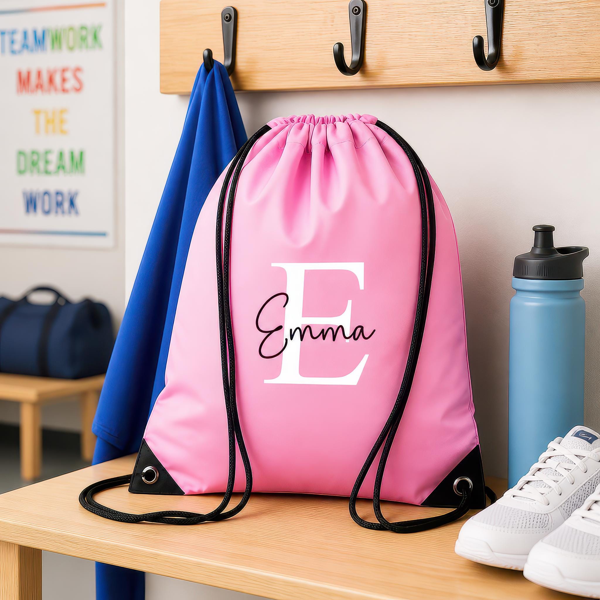 Personalised Drawstring Bag for Kids - Custom Monogrammed PE Kit