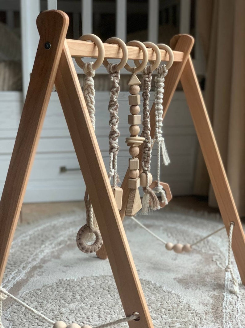 Wooden Play Gym Baby Play Gym Baby Activity Gym Toddler Etsy