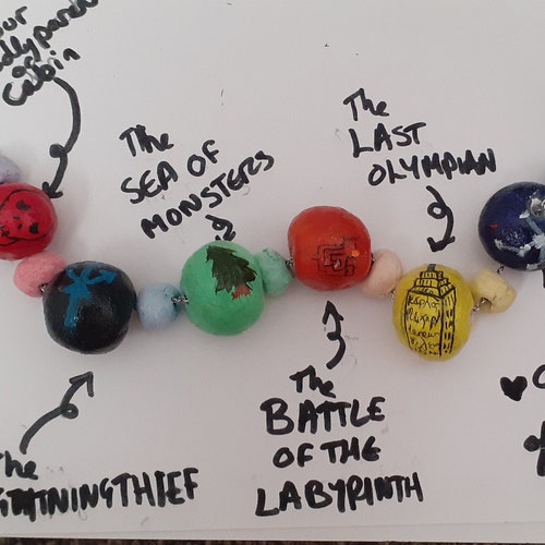 Percy & Annabeth's Camp Half Blood Bead Necklace no Etsy