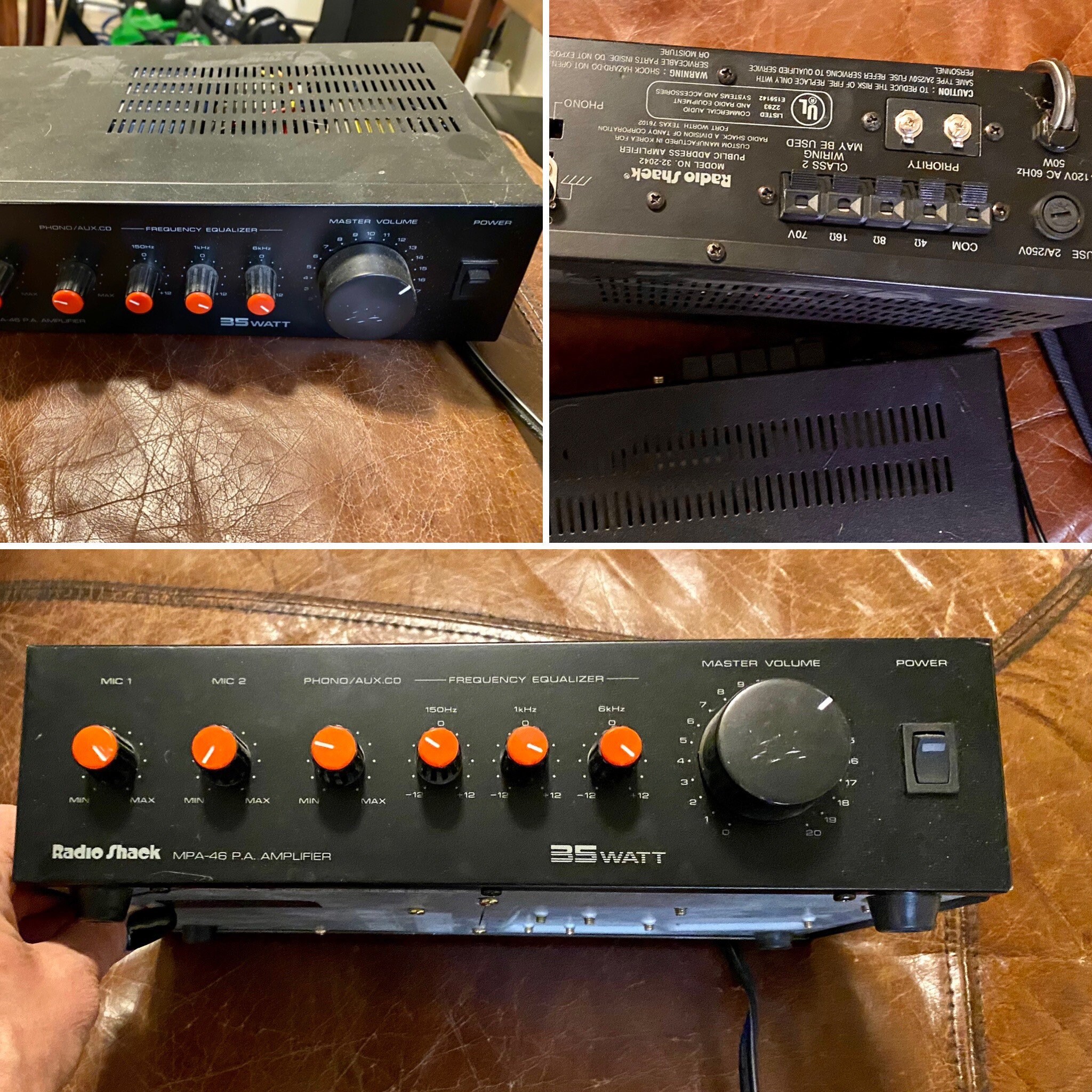 Radio Shack MPA46 P.A Amplifier 35 Watt Etsy
