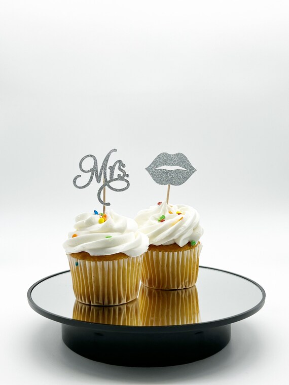 Wedding Cupcake Topper Bride to Be Cupcake Topper Etsy