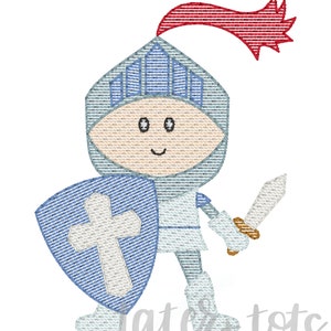 Crusader Machine Embroidery Design file digital download size 4x4, 5x7, 8x8 Sketch, Quick Stitch