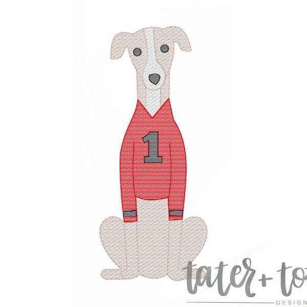 Greyhound Mascot Embroidery Design Etsy