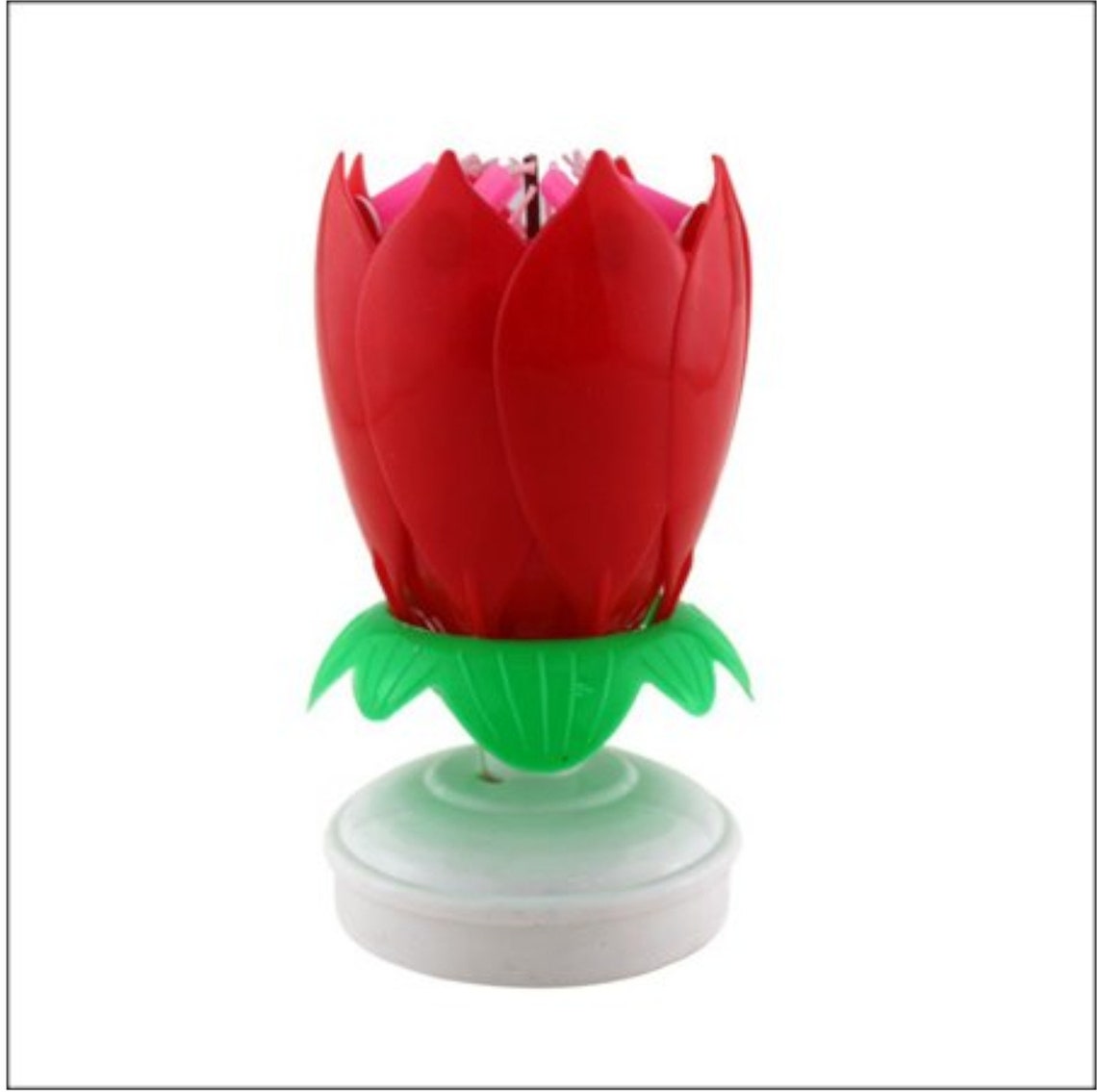 Spin Musical Lotus birthday candle for kids pretty rotating Etsy