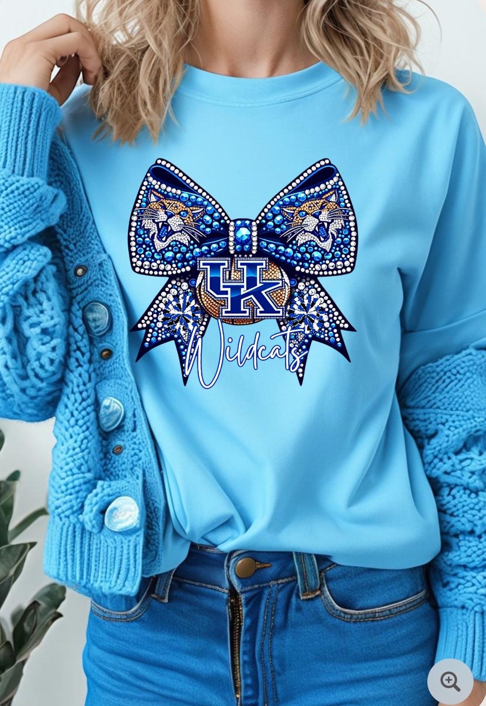Kentucky 'KENTUCKY & KY' Print Reversible Sweatshirt main image 1