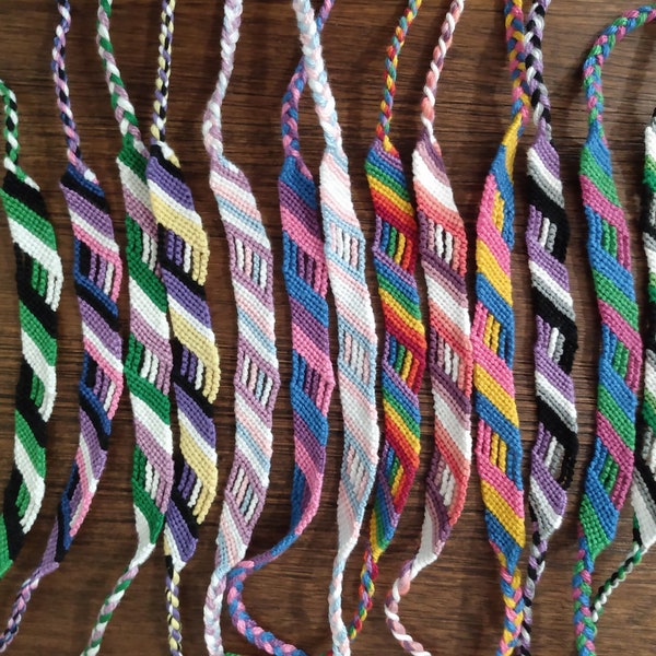 Pride Flag Friendship Bracelets