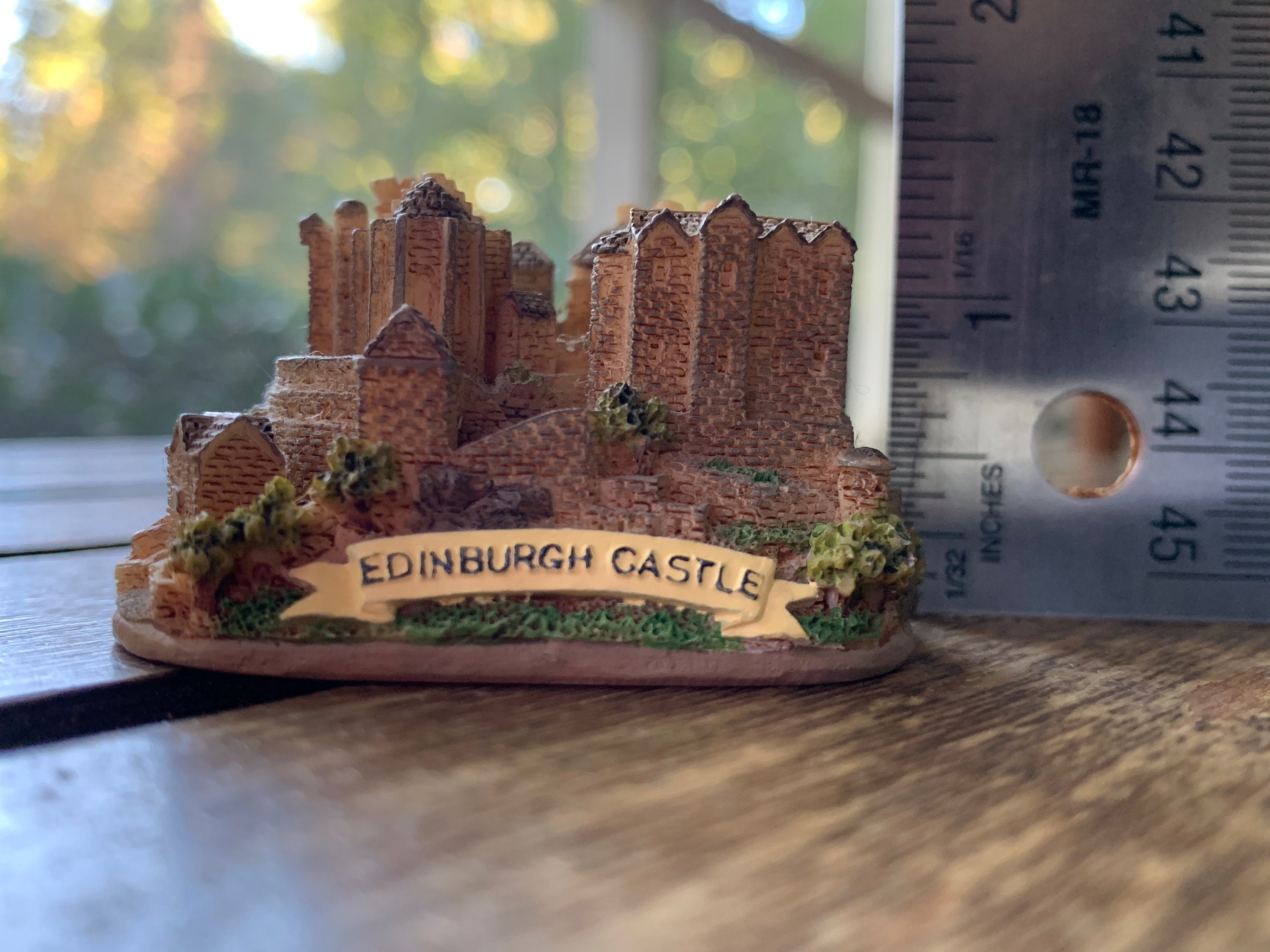 スコットランド　スターリング城　スタチュー　置物　アンティーク　ハンドメイド 1992 Vtg Fraser Creations The Souvenir Collection Stirling