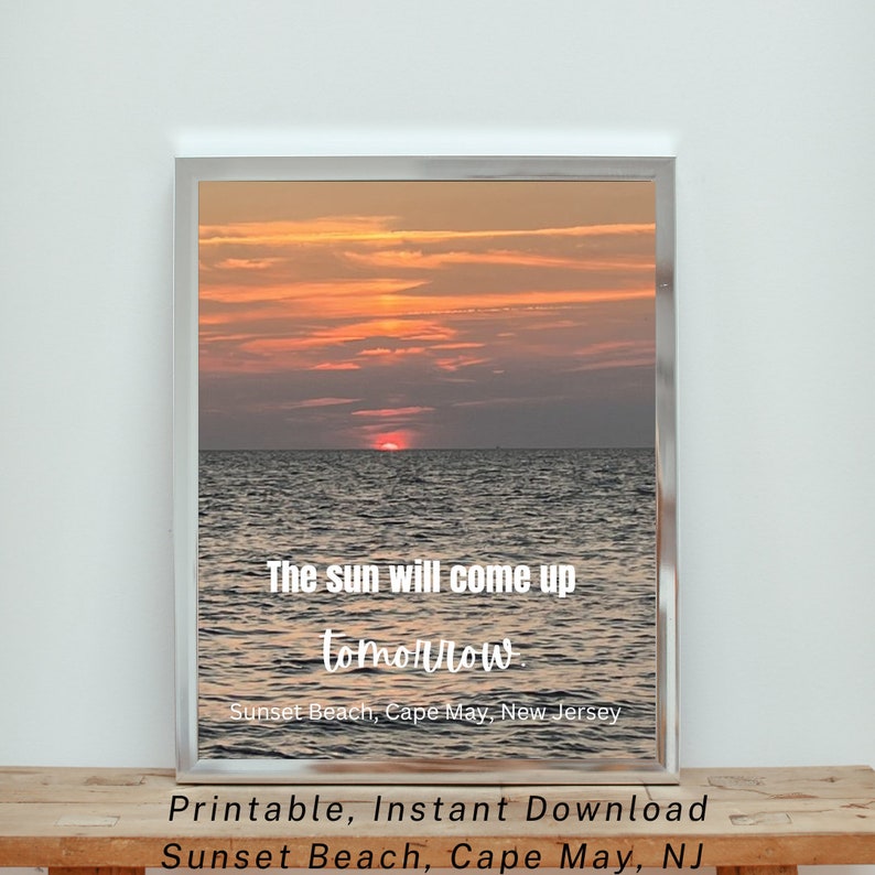 Printable Sunset Photo Beach Sunset Photo Art Digital - Etsy