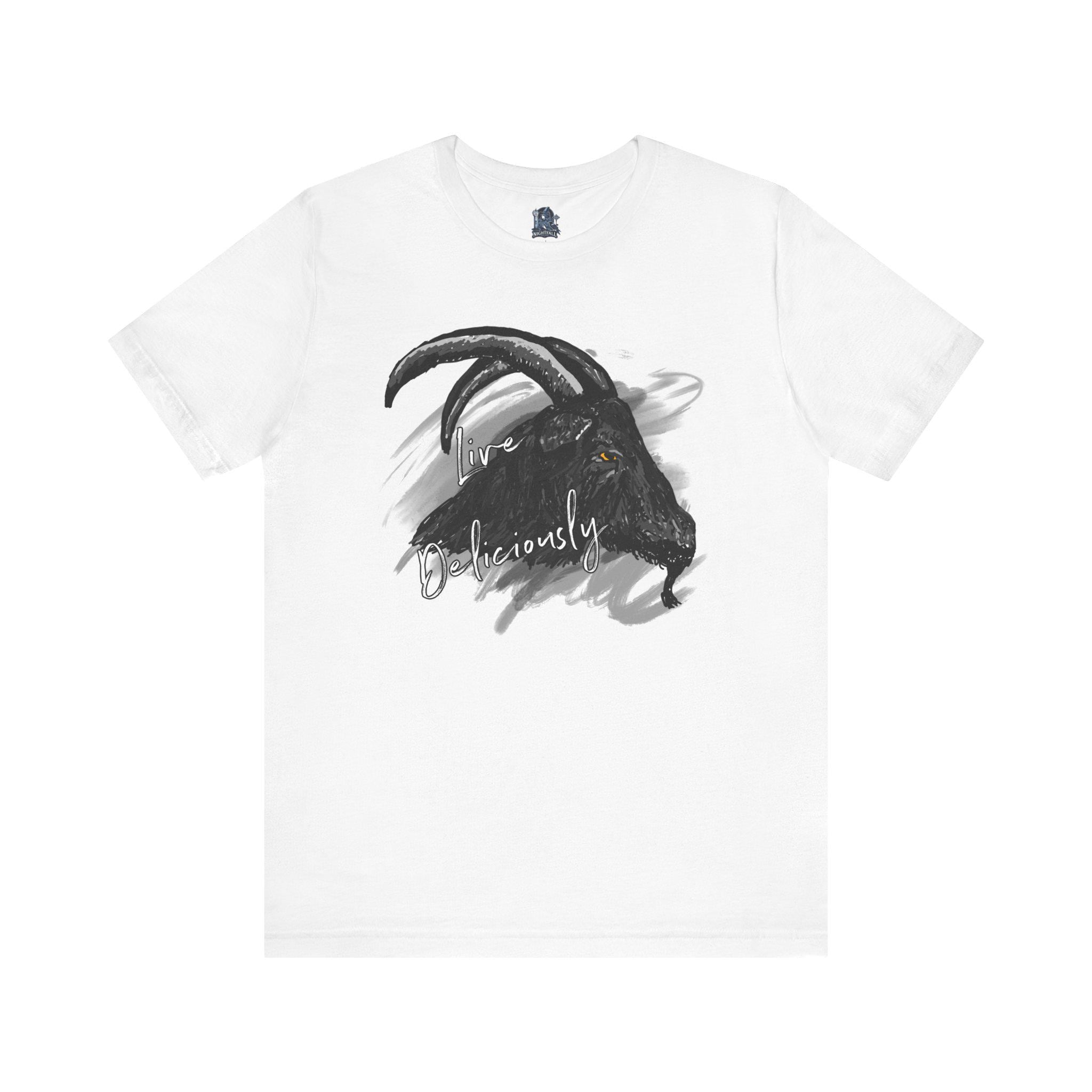T-shirt Live Deliciously Black Phillip - Unisex - Marque Gildan - Neuf Avec étiquettes
