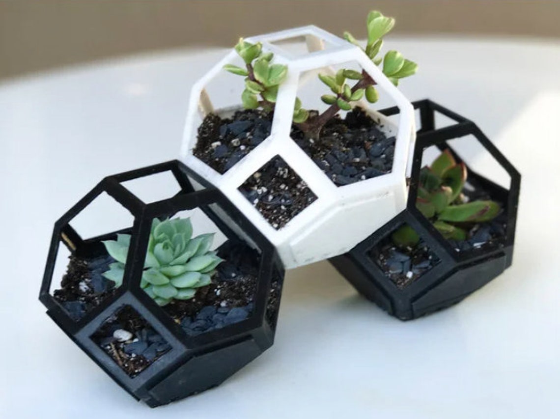 Plantygon Planters 3D Printed Geometric Stacking Planters Etsy Finland