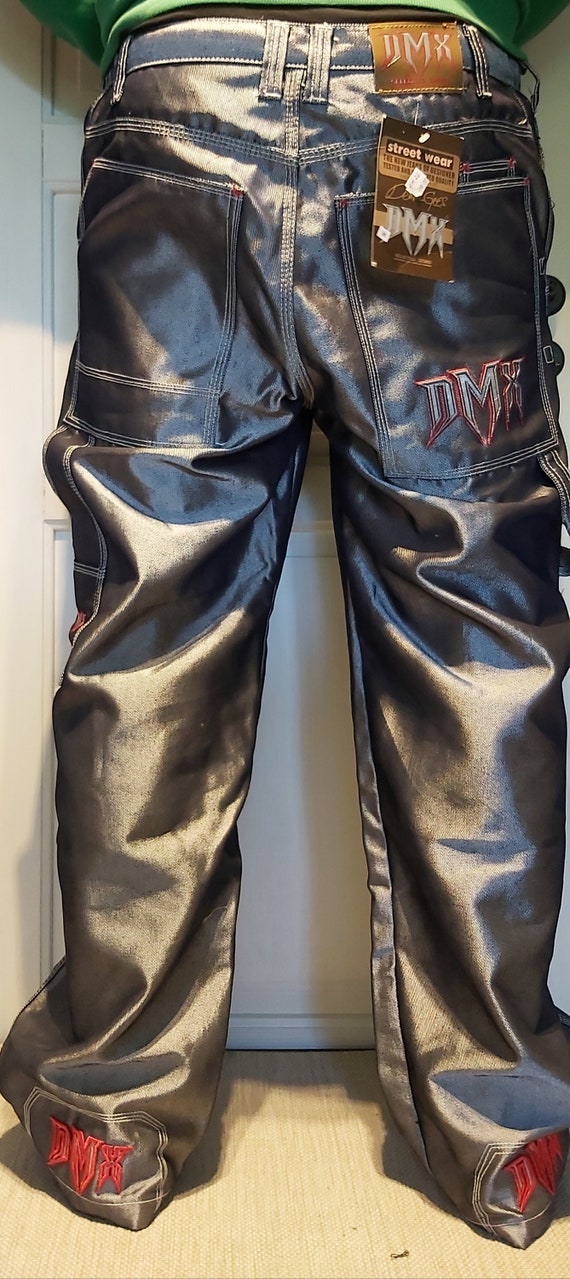 DMX - Silver Baggy Jeans Metallic DMX 90s RARE!