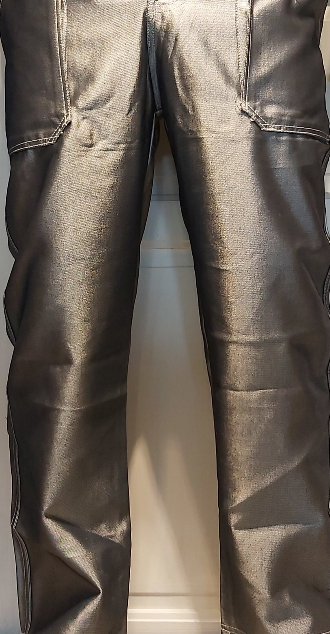 Silver Baggy Jeans Metallic Millenium/FUBU 90s/2000s RARE | Etsy