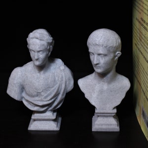 Caligula and Nero Busts - Statues of the Infamous Roman Emperors