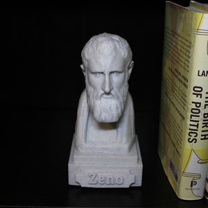 Zeno of Citium Bust — Statue of the Hellenistic Greek Philosopher Who Taught at Athens; Founder of Stoic Philosophy