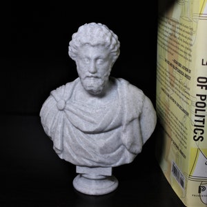 Marcus Aurelius (Caesar Augustus) Bust; Statue of the Roman Emperor; Stoic Philosopher