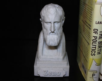 Zeno of Citium Bust — Statue of the Hellenistic Greek Philosopher Who Taught at Athens; Founder of Stoic Philosophy