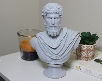 Lucius Verus (Caesar Augustus) Bust; Statue of the Roman Emperor; Co-Emperor of Marcus Aurelius