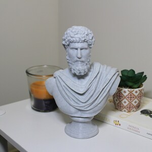 Lucius Verus (Caesar Augustus) Bust; Statue of the Roman Emperor; Co-Emperor of Marcus Aurelius