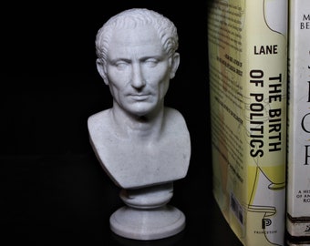 Julius Caesar Bust; Statue of the Roman Dictator; General; Original Crosser of the Rubicon