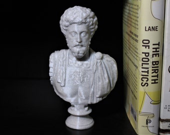 Marcus Aurelius (Caesar Augustus) Bust; Statue of the Roman Emperor; Stoic Philosopher