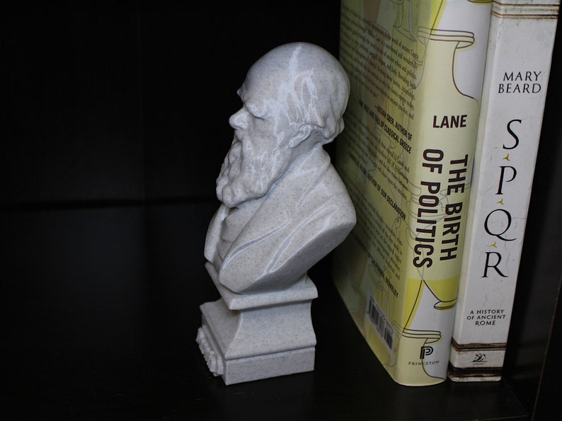 Charles Darwin Bust — Statue of the English Biologist, Evolutionist ...