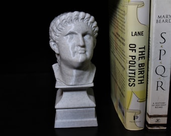 Nero (Caesar Augustus) Bust; 7-inch Statue of the Roman Emperor