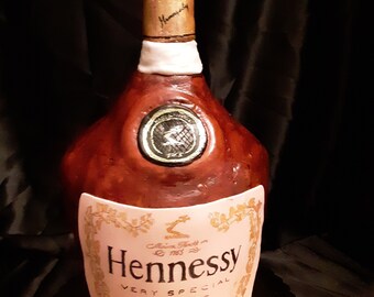 Custom Cognac Bottle Cake