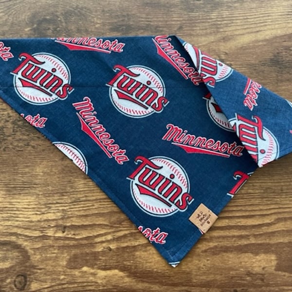 Minnesota Twins Target Field Stadium MLB Baseball Dog Bandanna - Dog Scarf - Puppy Pet Cat Tie-On - Over the Collar - Kerchief -Dog Apparel