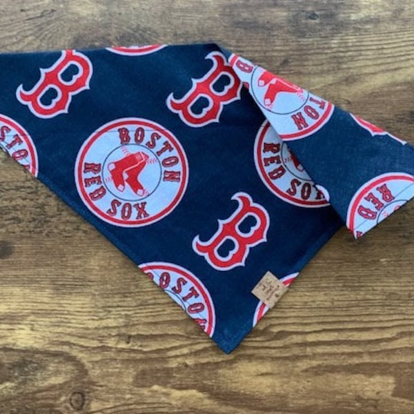 Boston Red Sox Fenway Park MLB Baseball Dog Bandanna - Pet Cat Dog Scarf - Puppy Bandana - Tie-On - Over the Collar - Kerchief -Dog Apparel