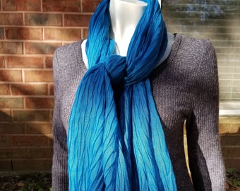 Monogram Scarf: Lightweight Viscose Blend, Custom Initial Scarf