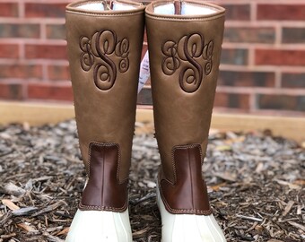 tall duck boots womens