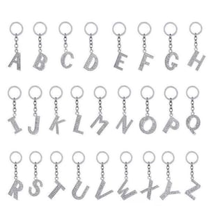 Initial Key Ring, Initial Keychain, Letter Keychain, Initial Key Ring, Letter Key Ring,Personalized Keychain,Monogram