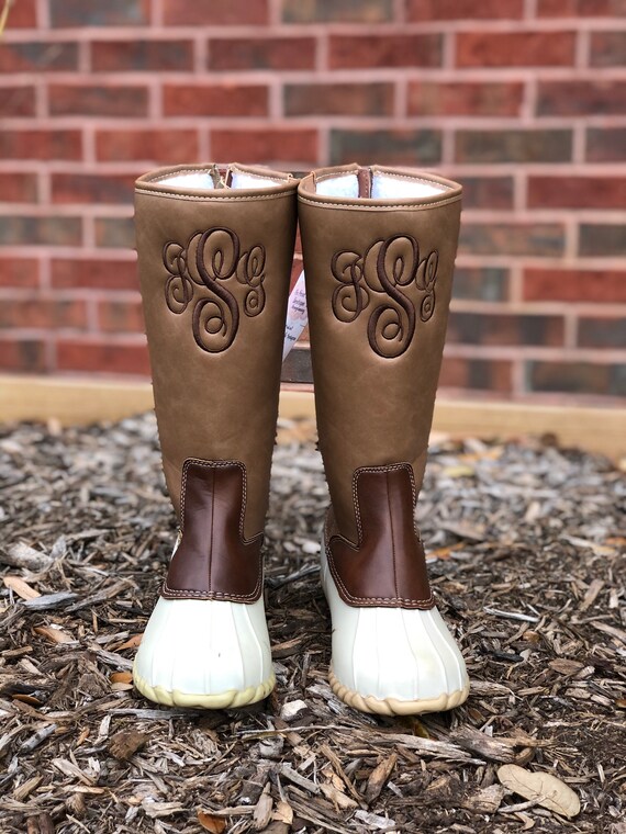 Cheap monogrammed shop duck boots