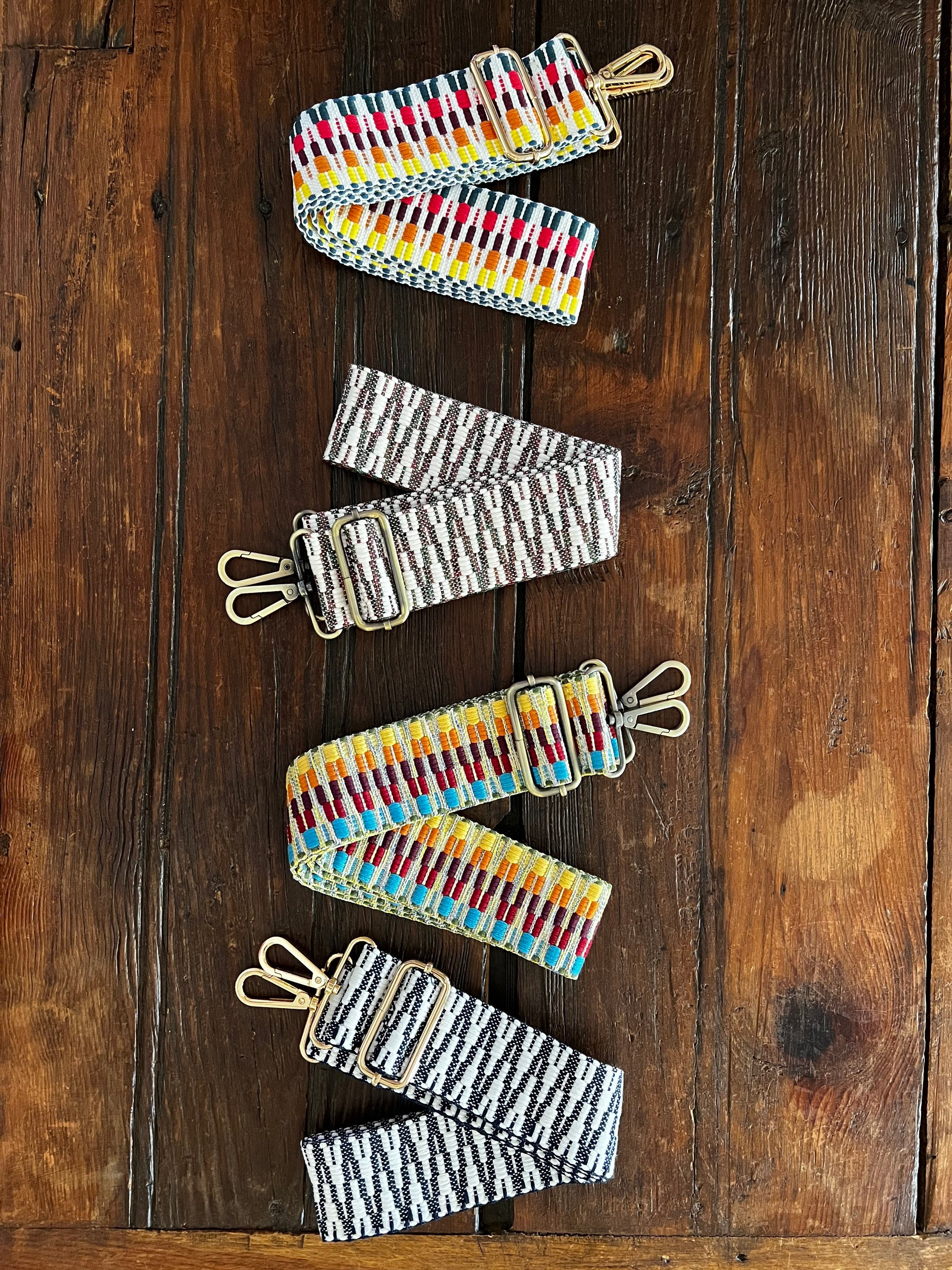 Orange + Turquoise Tribal Bag Strap – Style In The City Shop