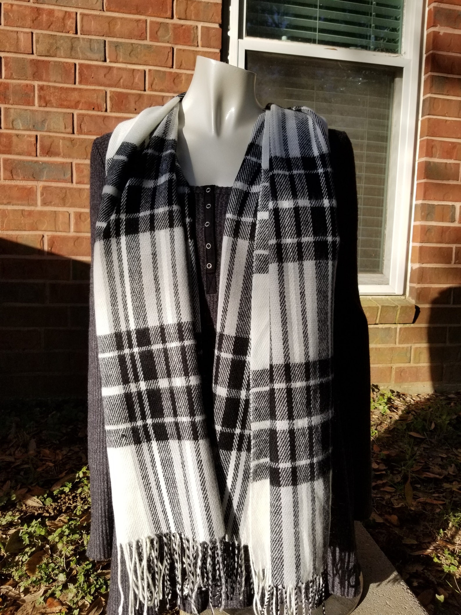 womens flannel shawl